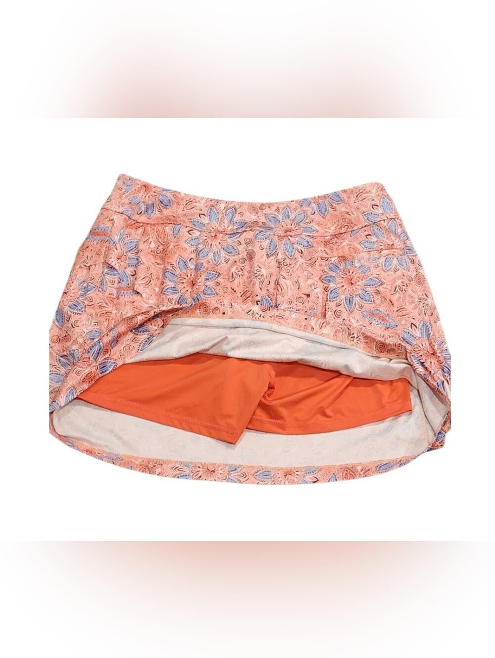 Bundle Greg Norman Collection Floral Circle Skirts in Peach & Light Blue - Picture 6 of 14